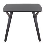 Folia Black Wood Mid-Century Modern Dinette Table 23 Folia Black Wood Mid-Century Modern Dinette Table