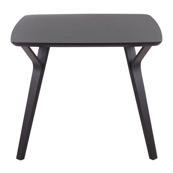 Folia Black Wood Mid Century Modern Dinette Table 9