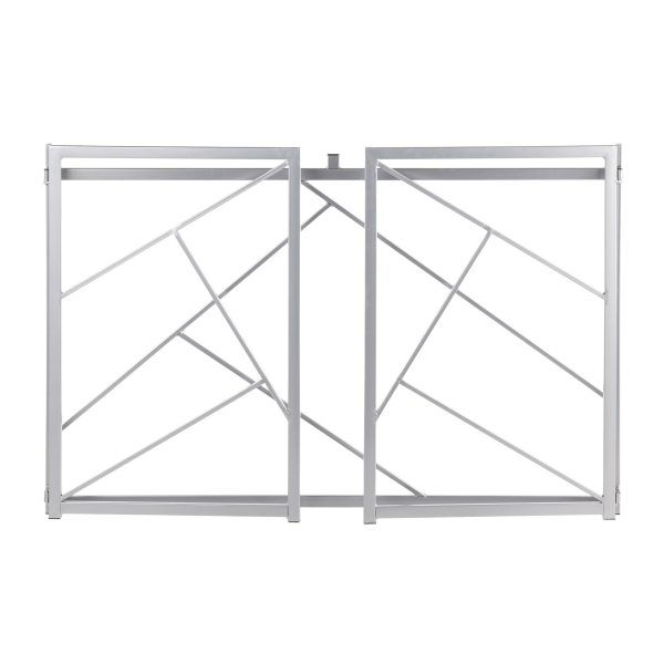Folia Contemporary Silver and Black Desk 10