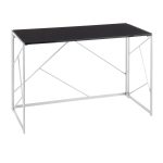 Folia Contemporary Silver and Black Desk 14 Folia Contemporary Silver and Black Desk