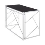 Folia Contemporary Silver and Black Desk 16 Folia Contemporary Silver and Black Desk