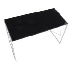 Folia Contemporary Silver and Black Desk 19 Folia Contemporary Silver and Black Desk