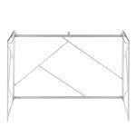 Folia Contemporary Silver and Black Desk 20 Folia Contemporary Silver and Black Desk