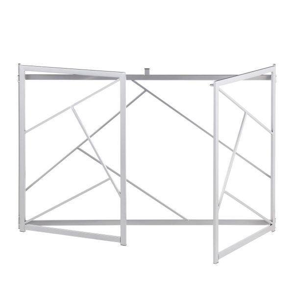 Folia Contemporary Silver and Black Desk 9