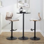Folia Light Grey Contemporary Adjustable Swivel Barstool (Set of 2) 16 Folia Light Grey Contemporary Adjustable Swivel Barstool (Set of 2)