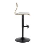 Folia Light Grey Contemporary Adjustable Swivel Barstool (Set of 2) 20 Folia Light Grey Contemporary Adjustable Swivel Barstool (Set of 2)
