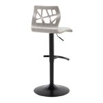 Folia Light Grey Contemporary Adjustable Swivel Barstool (Set of 2) 21 Folia Light Grey Contemporary Adjustable Swivel Barstool (Set of 2)