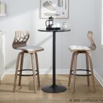 Folia Light Grey Contemporary Swivel Barstool (Set of 2) 14 Folia Light Grey Contemporary Swivel Barstool (Set of 2)