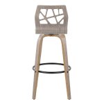 Folia Light Grey Contemporary Swivel Barstool (Set of 2) 20 Folia Light Grey Contemporary Swivel Barstool (Set of 2)