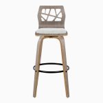 Folia Light Grey Contemporary Swivel Barstool (Set of 2) 21 Folia Light Grey Contemporary Swivel Barstool (Set of 2)
