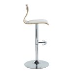 Folia Light Grey Wood Contemporary Adjustable Swivel Barstool (Set of 2) 18 Folia Light Grey Wood Contemporary Adjustable Swivel Barstool (Set of 2)