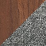 Folia Mid-Century Dining Set Walnut Glass Grey (7 Piece) 12 Folia Mid-Century Dining Set Walnut Glass Grey (7 Piece)