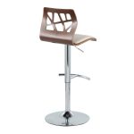 Folia Mid-Century Modern Cream Swivel Barstool Chrome Walnut (Set of 2) 21 Folia Mid-Century Modern Cream Swivel Barstool Chrome Walnut (Set of 2)