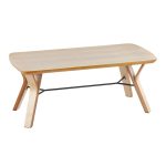 Folia Mid-Century Modern Natural Wood Coffee Table