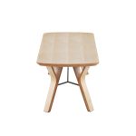 Folia Mid-Century Modern Natural Wood Coffee Table