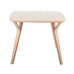 Folia Mid-Century Modern Natural Wood Dinette Table
