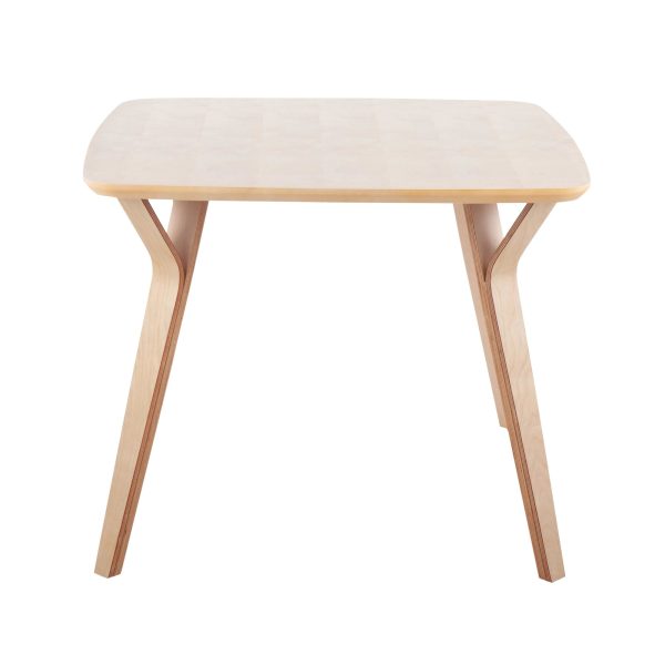 Folia Mid Century Modern Natural Wood Dinette Table 11
