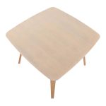 Folia Mid-Century Modern Natural Wood Dinette Table