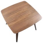 Folia Mid-Century Modern Walnut Dinette Table 25 Folia Mid-Century Modern Walnut Dinette Table