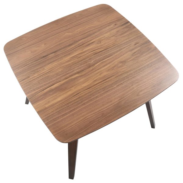 Folia Mid Century Modern Walnut Dinette Table 11