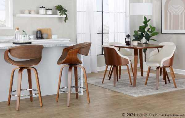 Folia Mid Century Modern Walnut Dinette Table 2