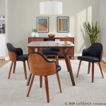 Folia Mid-Century Modern Walnut Dinette Table 17 Folia Mid-Century Modern Walnut Dinette Table