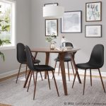 Folia Mid-Century Modern Walnut Dinette Table 18 Folia Mid-Century Modern Walnut Dinette Table