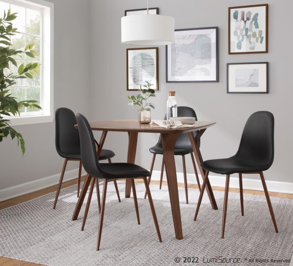 Folia Mid Century Modern Walnut Dinette Table 4