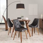 Folia Mid-Century Modern Walnut Dinette Table 20 Folia Mid-Century Modern Walnut Dinette Table