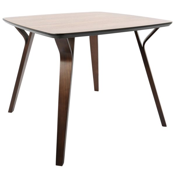 Folia Mid Century Modern Walnut Dinette Table 7