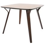 Folia Mid-Century Modern Walnut Dinette Table 22 Folia Mid-Century Modern Walnut Dinette Table