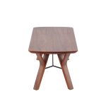 Folia Mid-Century Modern Walnut Wood Coffee Table