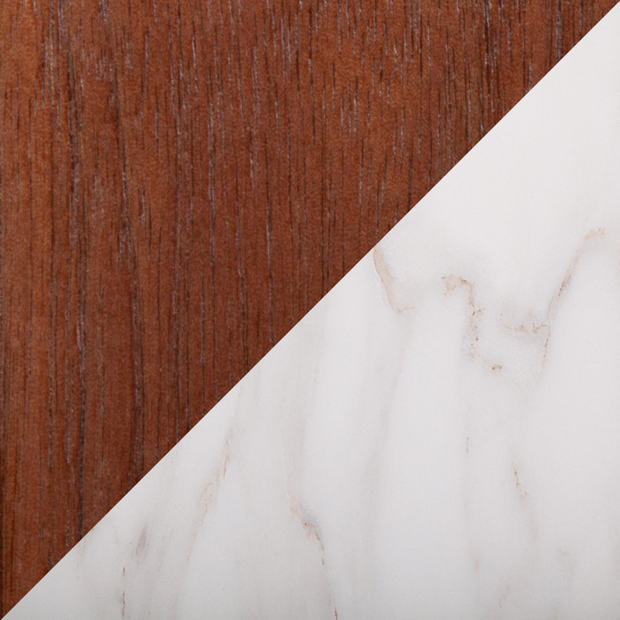 Folia Mid-Century Modern Walnut and White Marble Dinette Table 9 Folia Mid-Century Modern Walnut and White Marble Dinette Table - Image 9