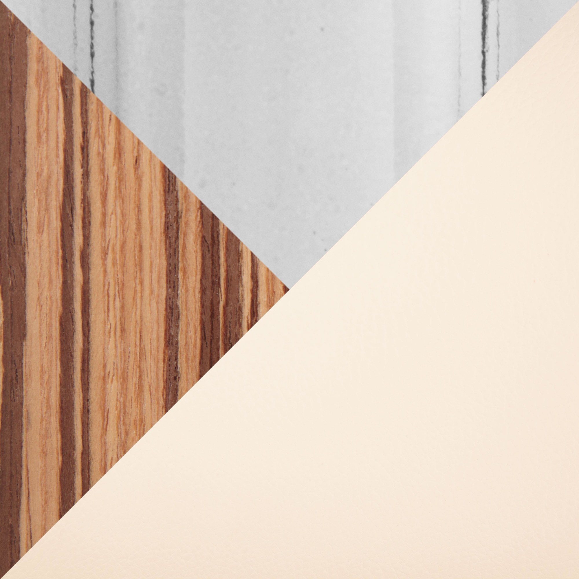 Folia Zebra Wood Cream Faux Leather Mid-Century Barstool (Set of 2) 13 Folia Zebra Wood Cream Faux Leather Mid-Century Barstool (Set of 2) - Image 13