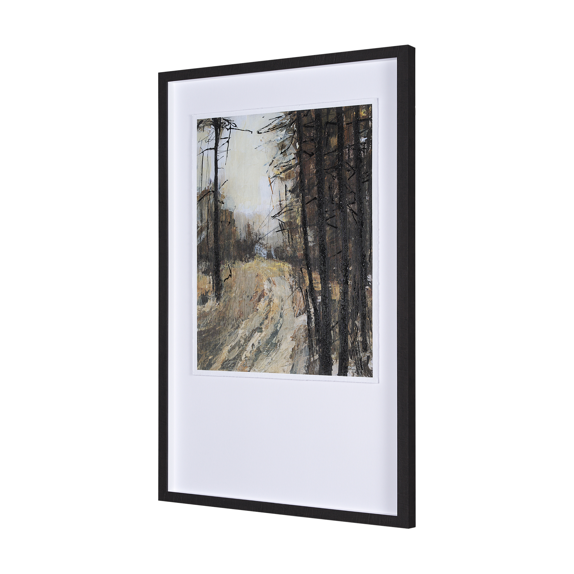 Forest View I by Mercana Studio a Hand Embelished Textured Framed Art Print Matted under Glass 3 Forest View I by Mercana Studio a Hand Embelished Textured Framed Art Print Matted under Glass - Image 3
