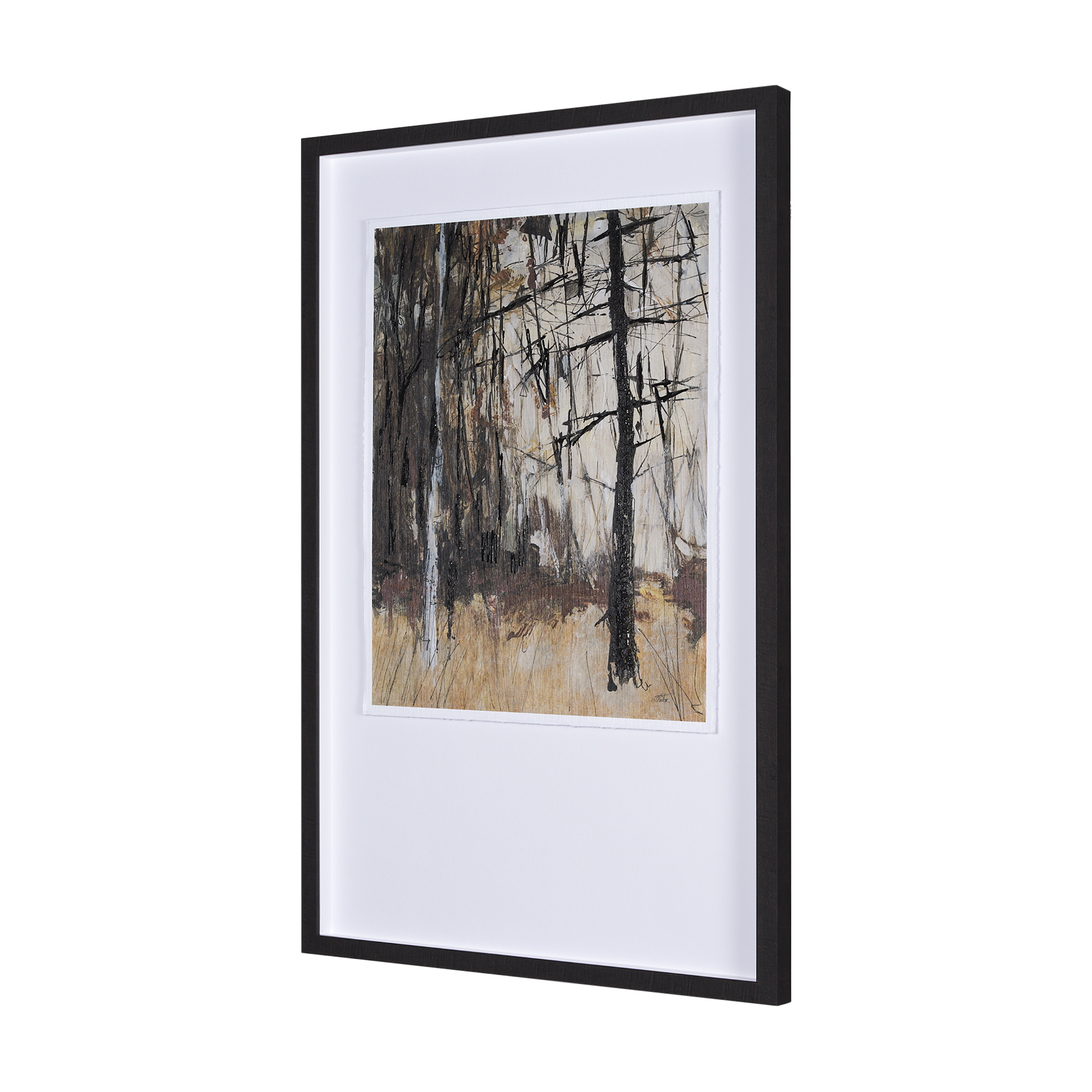 Forest View II by Mercana Studio a Hand Embelished Textured Framed Art Print Matted under Glass 3 Forest View II by Mercana Studio a Hand Embelished Textured Framed Art Print Matted under Glass - Image 3