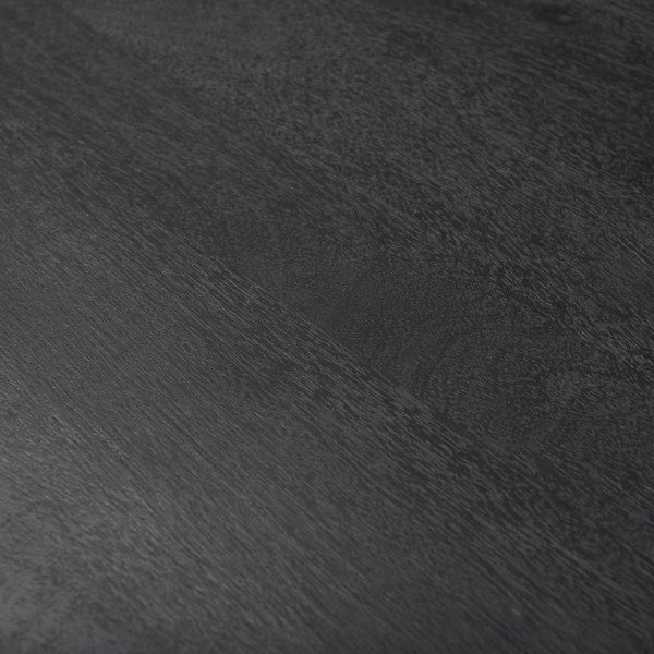 Forsey 28.0L x 45.3W x 18.0H Black Solid Wood Round Coffee Table 1