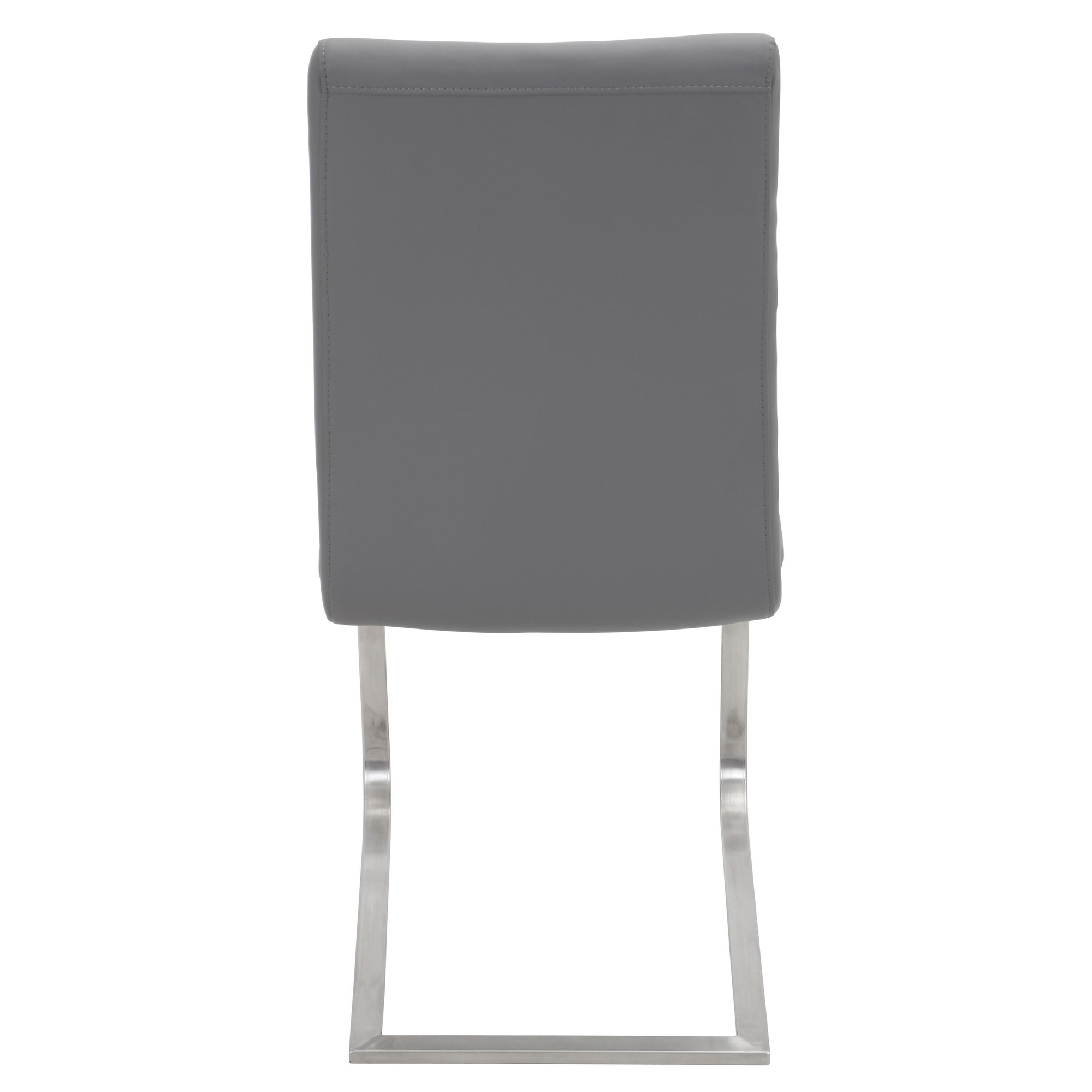 Foster Grey Faux Leather Contemporary Dining Chairs (Set of 2) 11 Foster Grey Faux Leather Contemporary Dining Chairs (Set of 2) - Image 11