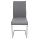 Foster Grey Faux Leather Contemporary Dining Chairs (Set of 2) 26 Foster Grey Faux Leather Contemporary Dining Chairs (Set of 2)