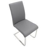 Foster Grey Faux Leather Contemporary Dining Chairs (Set of 2) 27 Foster Grey Faux Leather Contemporary Dining Chairs (Set of 2)