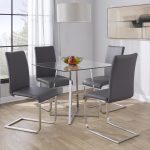 Foster Grey Faux Leather Contemporary Dining Chairs (Set of 2) 20 Foster Grey Faux Leather Contemporary Dining Chairs (Set of 2)