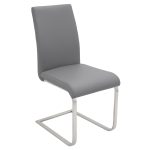 Foster Grey Faux Leather Contemporary Dining Chairs (Set of 2) 22 Foster Grey Faux Leather Contemporary Dining Chairs (Set of 2)
