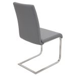 Foster Grey Faux Leather Contemporary Dining Chairs (Set of 2) 24 Foster Grey Faux Leather Contemporary Dining Chairs (Set of 2)