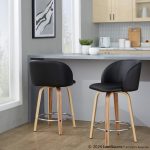 Fran 24 Mid-Century Zebra/Black Swivel Counter Stool (Set of 2) 11 Fran 24 Mid-Century Zebra/Black Swivel Counter Stool (Set of 2)