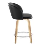 Fran 24 Mid-Century Zebra/Black Swivel Counter Stool (Set of 2) 15 Fran 24 Mid-Century Zebra/Black Swivel Counter Stool (Set of 2)
