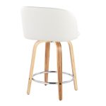 Fran 24 Mid-Century Zebra/White Swivel Counter Stool (Set of 2) 16 Fran 24 Mid-Century Zebra/White Swivel Counter Stool (Set of 2)