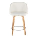 Fran 24 Mid-Century Zebra/White Swivel Counter Stool (Set of 2) 18 Fran 24 Mid-Century Zebra/White Swivel Counter Stool (Set of 2)