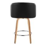 Fran 25 Zebra Wood Mid-Century Modern Counter Stools (Set of 2) 17 Fran 25 Zebra Wood Mid-Century Modern Counter Stools (Set of 2)