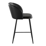 Fran 26 Black Faux Leather Contemporary Counter Stools (Set of 2) 14 Fran 26 Black Faux Leather Contemporary Counter Stools (Set of 2)