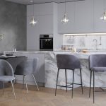Fran 26 Black Metal Grey Velvet Contemporary Counter Stools (Set of 2) 13 Fran 26 Black Metal Grey Velvet Contemporary Counter Stools (Set of 2)